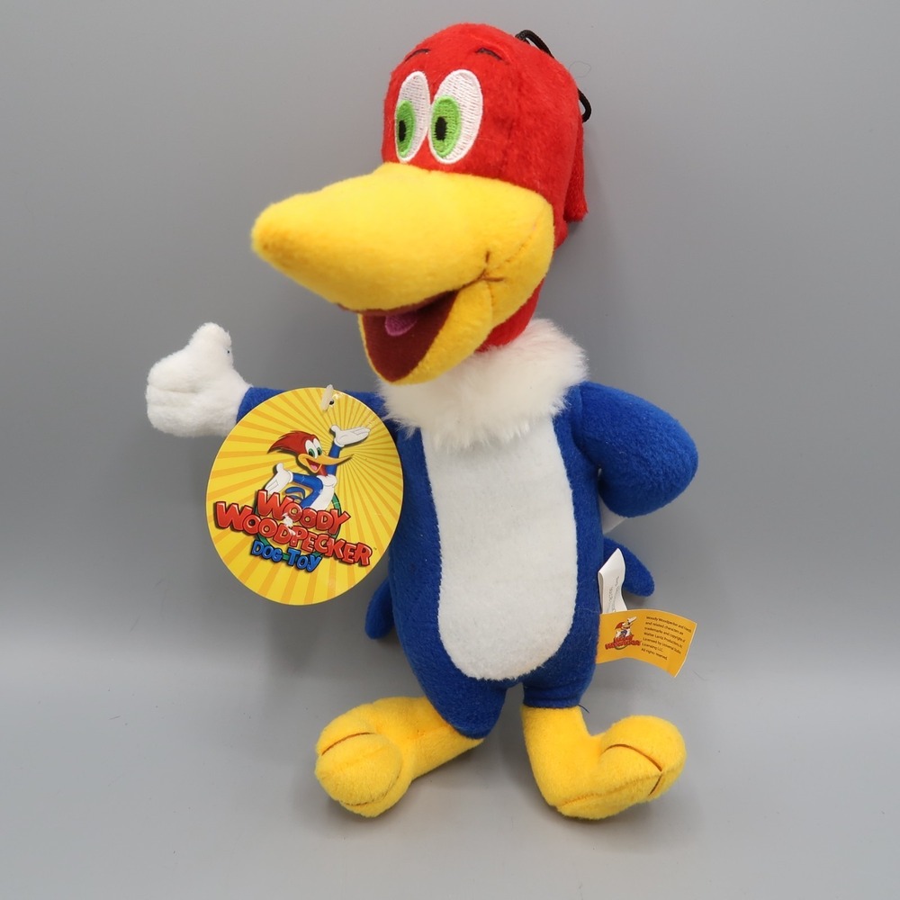 10" Woody Wood Pecker Plush Dog‎ Toy with tags